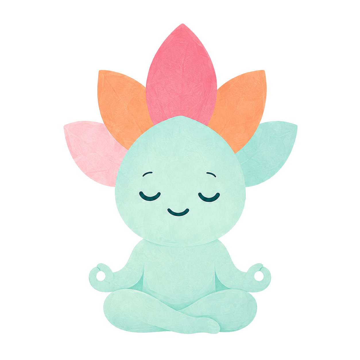 Lumi meditating peacefully